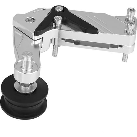 Motorrad-Kettenspanner, CNC-gefrästes Universalwerkzeug aus Aluminiumlegierung (Silber) (1/5)