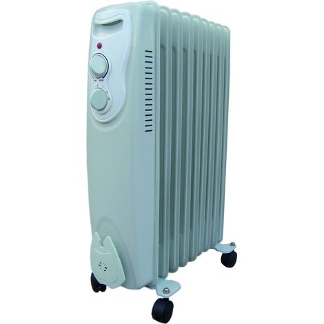Radiatore moderno grigio 2000W a olio