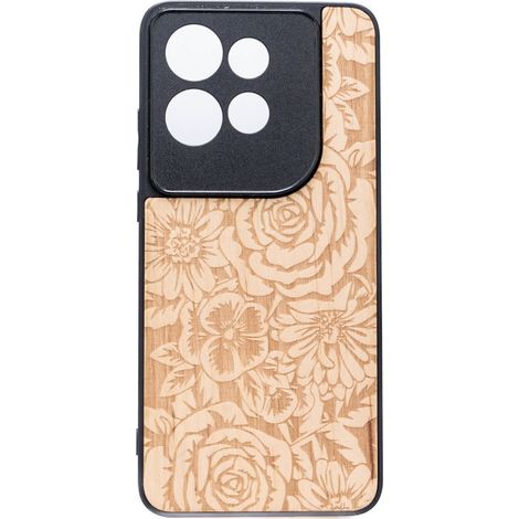 Custodia in legno Bewood per Motorola Edge 50 Neo ROSES ANIEGRE (1/2)