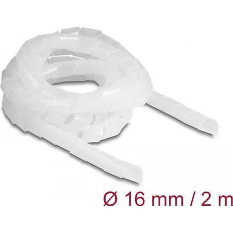 Delock Manguera en espiral flexible de 2 m x 16 mm transparente