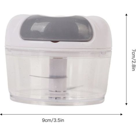 Hachoir Ail - Manuel - Plastique Et Acier Inoxydable - Pour Cuisine - 1 Pièce (1/5)