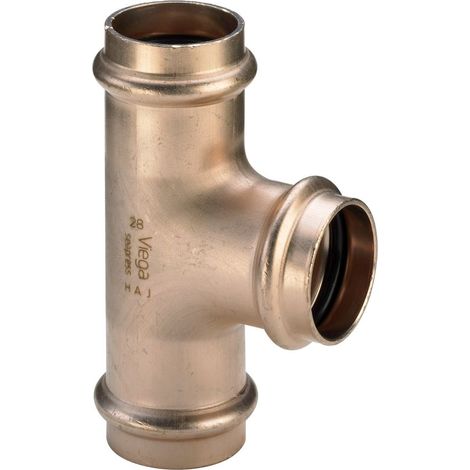 Viega Seapress T-Stück 0318, d. 15mm, CuNiFe-Legierung (1/3)