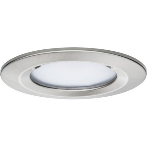 Spot LED encastrable pour salle de bains 93873 N/A 6 W Coin Slim fer (brossé) jeu de 3 (1/5)