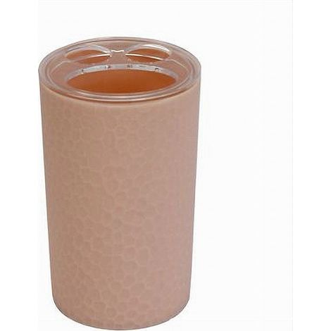 Cleafe - Porta Spazzolini Bicchiere Accessorio Bagno Rosa 3 Fori Portaspazzolini 79782 - (1/2)
