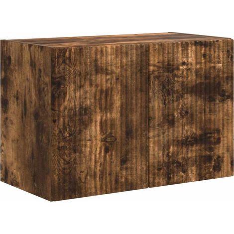 Maison Exclusive - TV-Wandschrank Wandmontiert Geräucherte Eiche