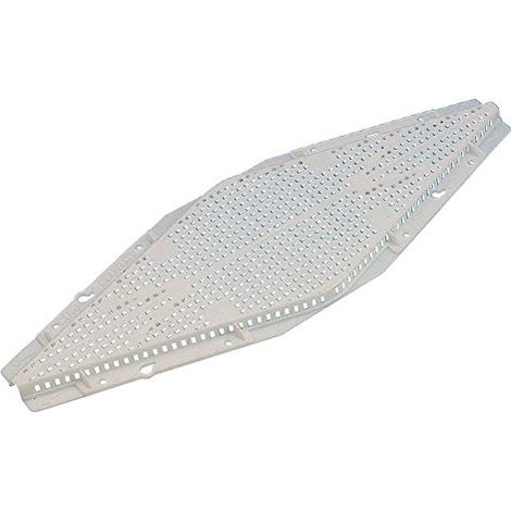 Chasse-abeilles Losange - 1 Pièce - Acier Inoxydable - Double Sortie Rapide - Apiculture Professionnelle - 370 x 120 mm