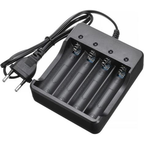 Chargeur Rapide pour Batterie AA, AAA. Convient aux Batteries : 10440, 14500, 17670, 18650, 18700. (1/5)