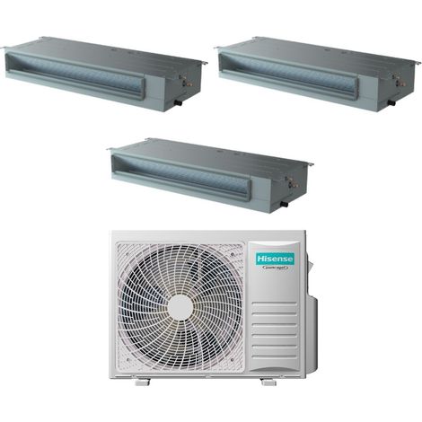 Hisense Trial Split-Klimagerät 9+9+12 mit 3AMW72U4RFA R-32 9000+9000+12000 mit Fernbedienung und Kabel