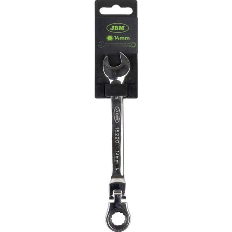 Clé à cliquet articulée jbm articulated combination ratchet wrench 180 degrés 12 points