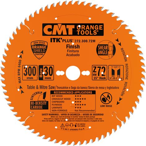 272.300.72M LAME CIRCULAIRE (ULTRA ITK) 300X2.6/1.8X30 Z=72 (1/4)