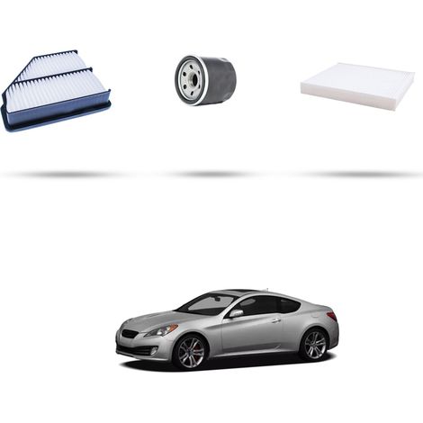 Kit tagliando 3 filtri compatibile con Hyundai Genesis Coupe 2.0 Turbo 157kw dal 2010 (1/5)