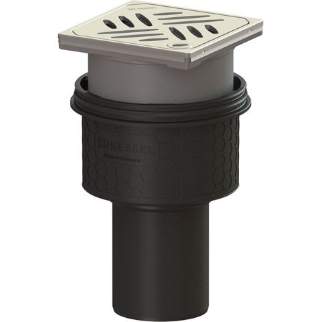 -Boden-/Deckenablauf Ecoguss DN 80, senkrecht, Designrost (1/2)