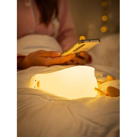 Filiyano-Nouvelle tête de lit enfant lumineuse LED en silicone en forme de canard couché. (1/2)