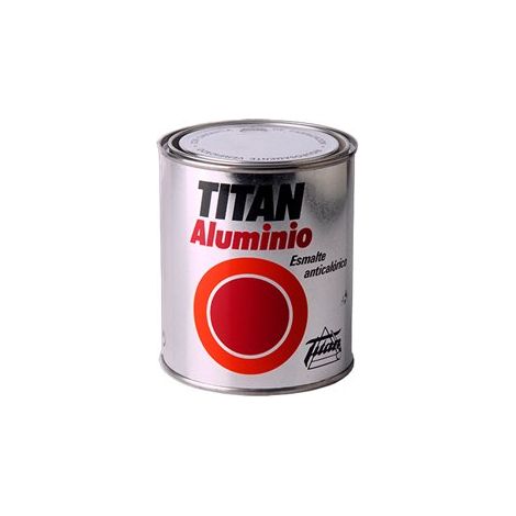 Smalto in alluminio resistente al calore 250ml titan (1/3)