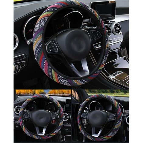 de volant en lin pour voiture accessoire auto tendance style (1/4)