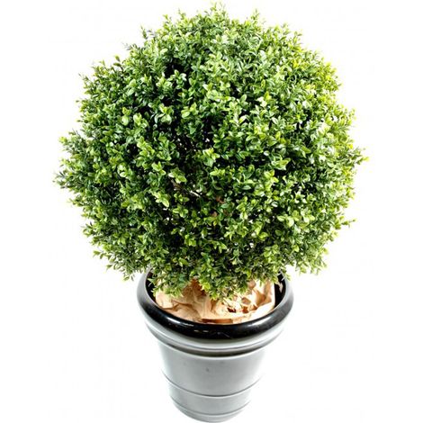 Plante artificielle haute gamme Spécial extérieur / Buis boule artificiel - Dim : H.170 x D.130 cm (1/2)