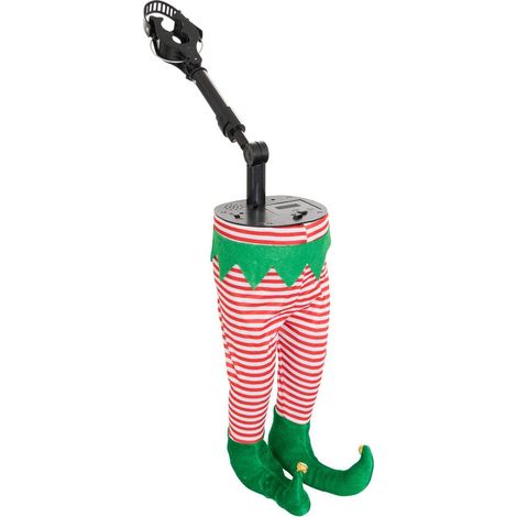 Automato natalizio con gambe animate, altezza 35 cm, alimentato a batterie - Feeric lights & christmas (1/5)