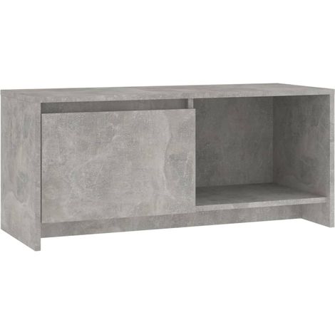 Mobile TV multimediale scaffale per televisione televisore buffet sala da pranzo soggiorno camera da letto 90 x 35 x 40 cm derivati del legno grigio 020026350