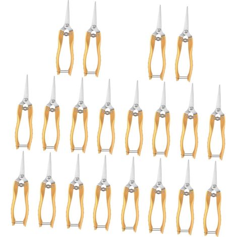 20pièces Ciseaux De Jardinage Inoxydable Sécateurs Pour Élagage De Fleurs Et Plantes Outils De Jardin Ergonomiques Et (1/5)