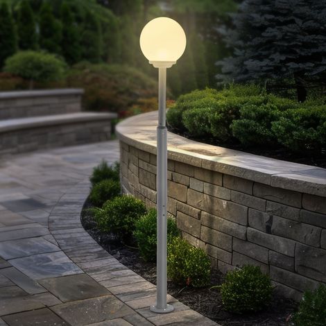 esotec Standleuchte Liana 200 mit Solarkugel, Fernbedienung, Aluminium, 102663 (1/5)