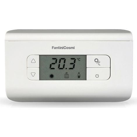 Termostato Digitale Ambiente a batterie, 3 temperature, bianco