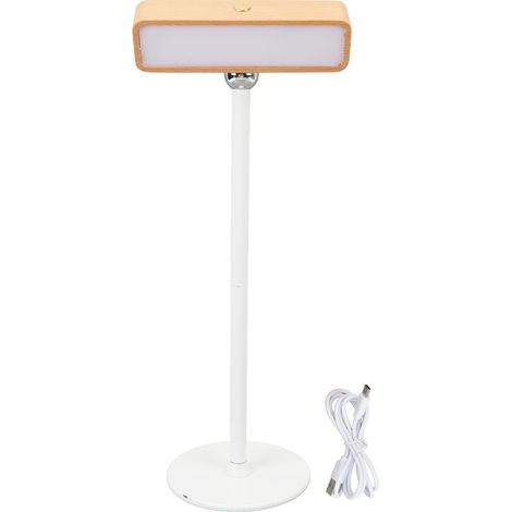 Murano Lampe Murale Rotative 360° rechargeable 3000K dimmable touche magnetique bois salle bureau salon chambre