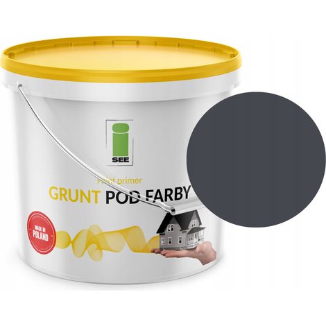 Apprêt silicone pour peinture de façade gris acier, nuance de gris, 10 L (1/5)