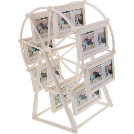 Cadre Photo Rotatif Forme de Roue Géante Cadre Photo de Table Créatif et Robuste Décoration Romantique pour Bureau et Maison (1/5)
