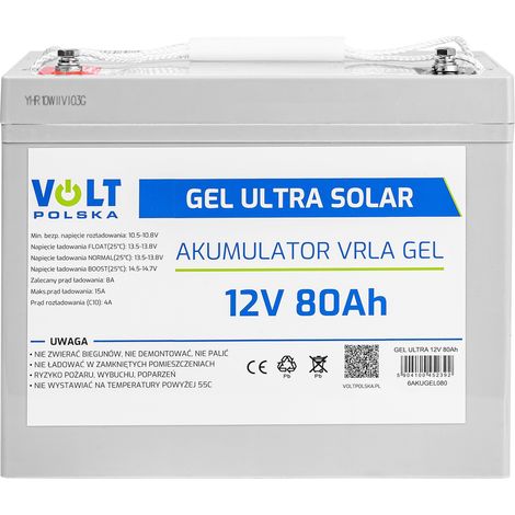 Batterie solaire Volt Polska GEL ultra 12V 80Ah (6AKUGEL080) (1/5)