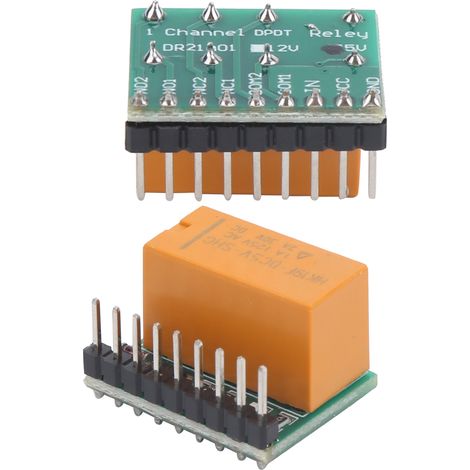 Module relais bipolaire bidirectionnel DPDT ultra-compact à réglage automatique DR21A01DC5V (1/5)