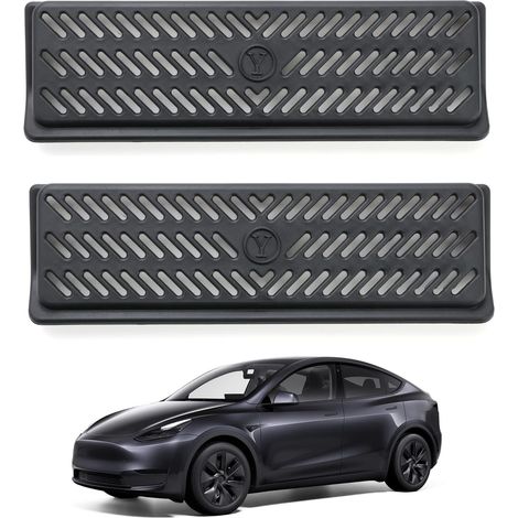 Accesorios para rejilla de ventilación del Modelo Y, cubiertas de aire acondicionado y respiraderos bajo el asiento para Tesla Modelo Y, accesorios para máscaras de ventilación del asiento del Modelo (1/5)