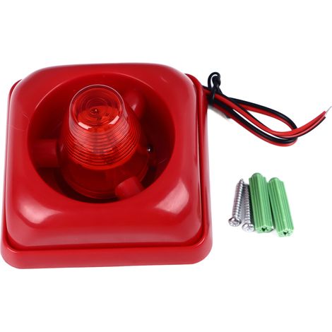 Allarme sonoro industriale 115DB Sirena stroboscopica con luci rosse lampeggianti ultra rumorose
