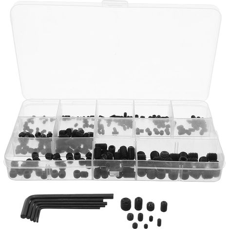 Kit Unomor de 300 vis assorties en acier inoxydable haute