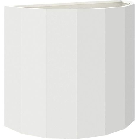 Pflanzkübel Weiß 60 x 30 x 50 cm Stahl vidaXL