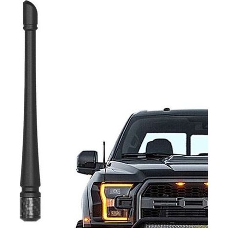 Antenna of car compatible with Ford F150 2009-2023 Replacement of antenna in rubber of 7 inches Designed for a reception FM/AM optimized (1/5)
