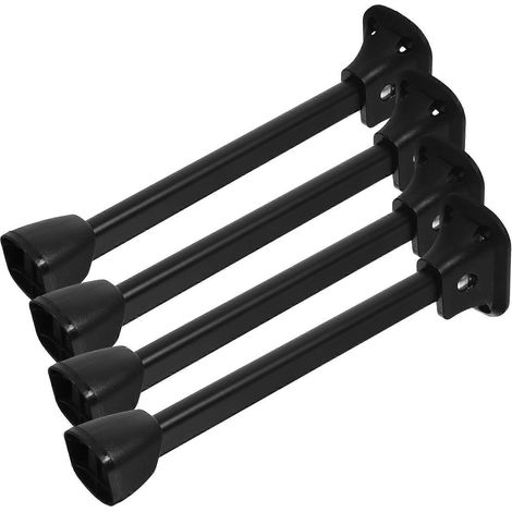 Les quatre pieds de table pliables en fer forgé permettent un gain de place, sont réglables en hauteur, robustes, durables et faciles d'entretien, ce qui les rend adaptés aux espaces domestiques ou de (1/5)