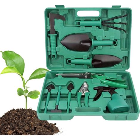Kit d'outils de Jardin - Outil de Jardinage Robuste - pour terrasse, Balcon, Cour, de Jardin et extérieur (1/5)