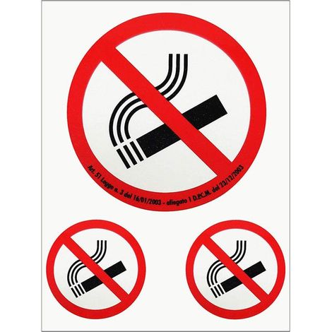 Sticker No Smoking