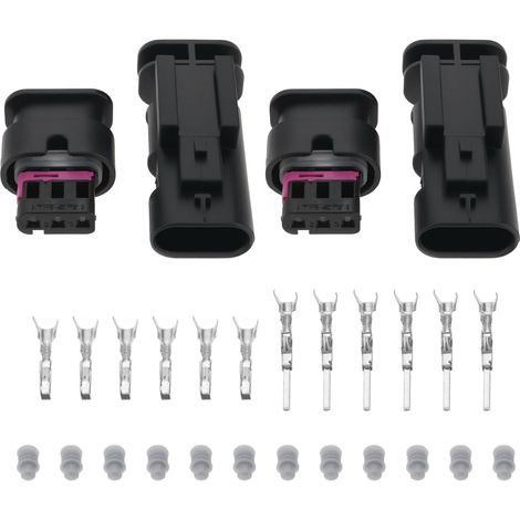 4X 3-Pin Car Speaker Connectors Exhaust Valve Delete Connector 1-1718644-1 DJ7033WA 1488991-1 Compatible with VW Golf R MK7 MK7.5 MK8 (1/5)