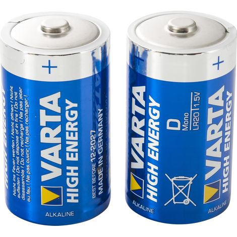 Varta ALCALINE D / LR20 1.5V-16500mAh 4920.121.412 (2pc/bl)