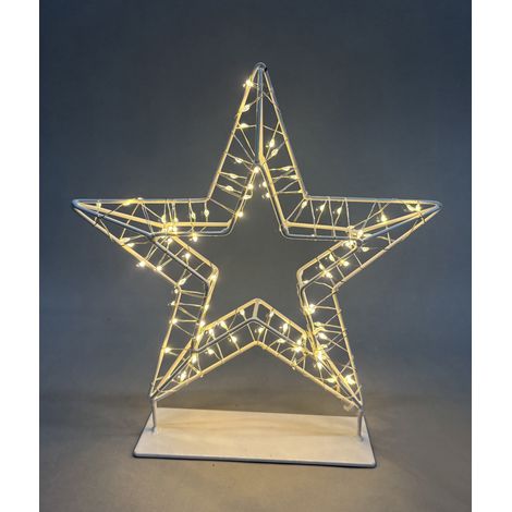 TrendLine LED Stern Ø 24 x 25 cm warmweiß Dekofigur
