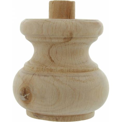PIEDE LEGNO GREZZO ART. 53008 MM. 80X75. Prezzo per 1 pezzo.