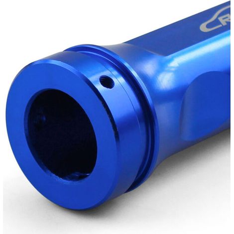 Abdeckung für den Handbremshebel, Aluminiumlegierung, Abdeckung für den Handbremshebel, Modifikationsabdeckung für den Handbremshebel, Fahrerkabine (MOM-Logo), blau, einteilig (1/4)