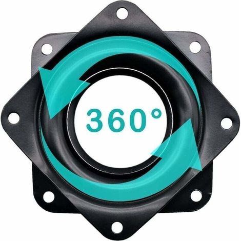 4-teiliges Set drehbarer Metall-Drehteller mit 360°-Drehfunktion und Kugellager-Drehhalterungen für Tisch, Stuhl, Fernseher und Sofa