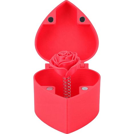 3D-gedruckte magnetische Überraschungsbox, Geschenkbox für Spielzeug, Dekoration, Weihnachtsgeschenk, rosarot (1/5)