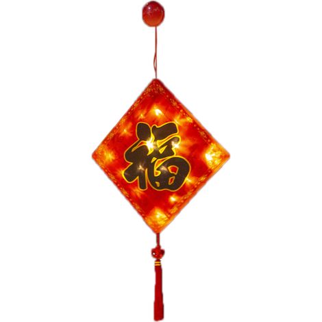 Rote LED-Laterne als Glücksbringer zum Chinesischen Neujahr für Schlafzimmer, Feste und Frühling