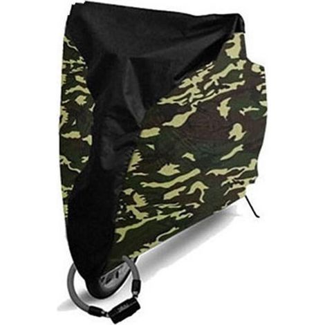 Housse de Moto Housse de vélo étanche vélo Pluie Housse de Protection UV Protection pour vélo Moto Utilitaire Cyclisme extérieur Housse de Pluie Camouflage Couleur : Camouflage,200X70X110cm (1/4)