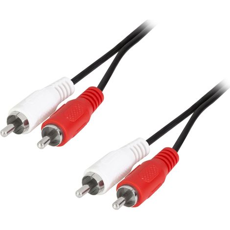 LogiLink CA1039 Cinch Audio Anschlusskabel 2.50 m Schwarz (matt) (1/3)