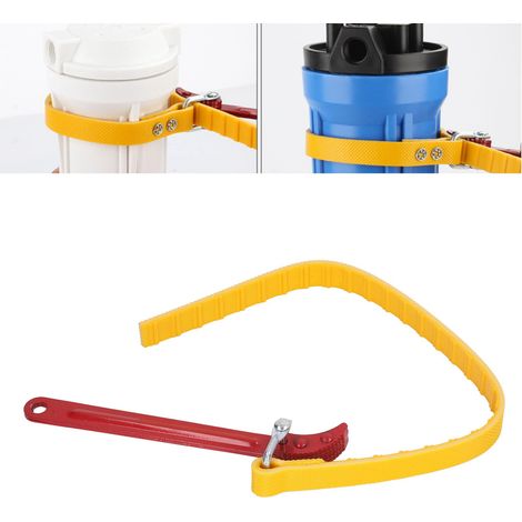 Clé universelle pour retirer les bouteilles filtrantes des purificateurs d'eau, courroies antidérapantes de 10 et 20 pouces. (1/5)