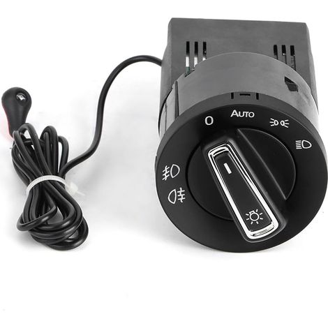 Interruptor de faros con módulo sensor de luz para VW Golf MK4 Polo Bora Jetta Passat. Interruptor de control automático de faros 3BD941531 1C0941531 (1/5)